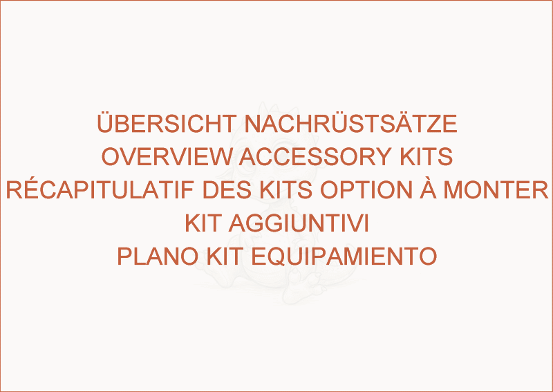 Despiece del overview accessory kits de una máquina Wacker Neuson 50Z3, con globos numerados
