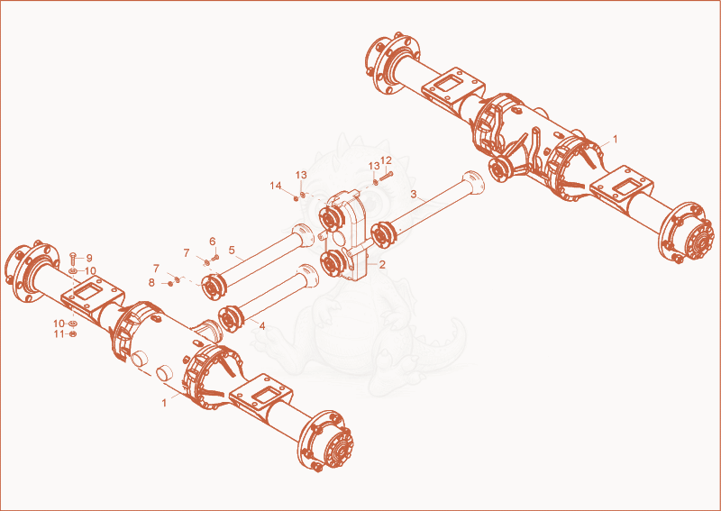 Exploded parts diagram of the undercarriage of a Wacker Neuson 6000/9002, with numbered balloons