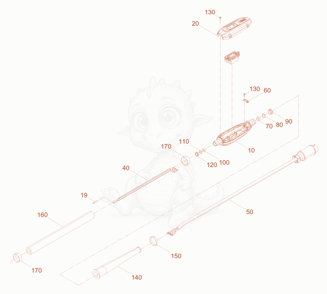 Exploded parts diagram of the Hose Connection cpl. of a Wacker Neuson IREN58/042/10, with numbered balloons