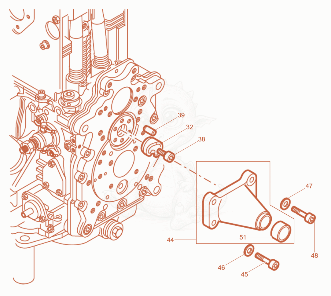 Exploded parts diagram of the Starting crank of a Wacker Neuson RD7HEHF, with numbered balloons