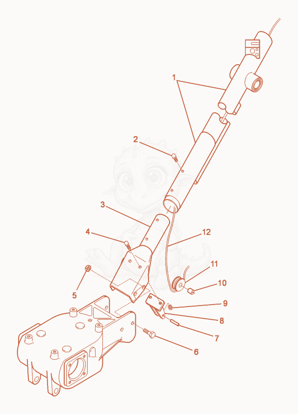 Exploded parts diagram of the Lower Handle of a Wacker Neuson CT36AGP-E, with numbered balloons