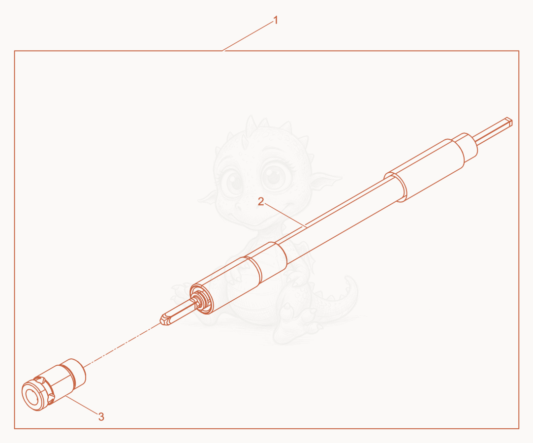 Exploded parts diagram of the Flex Shafts SM 4E of a Wacker Neuson M3000/120/UL, with numbered balloons