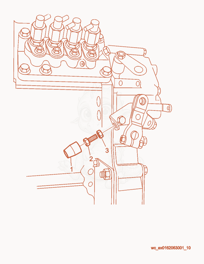 Exploded parts diagram of the Anti Tamper Cap of a Wacker Neuson RD27-120, with numbered balloons