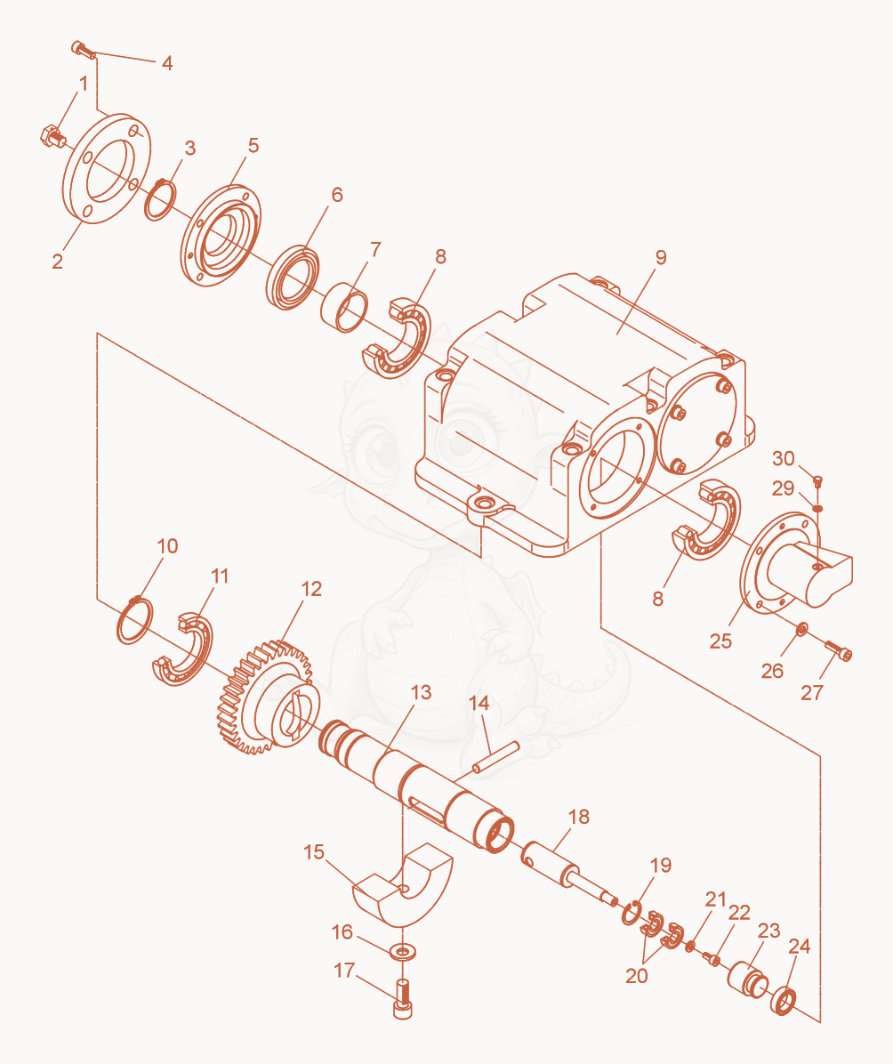 Exploded parts diagram of the Exciter cpl. of a Wacker Neuson DPU2950, with numbered balloons