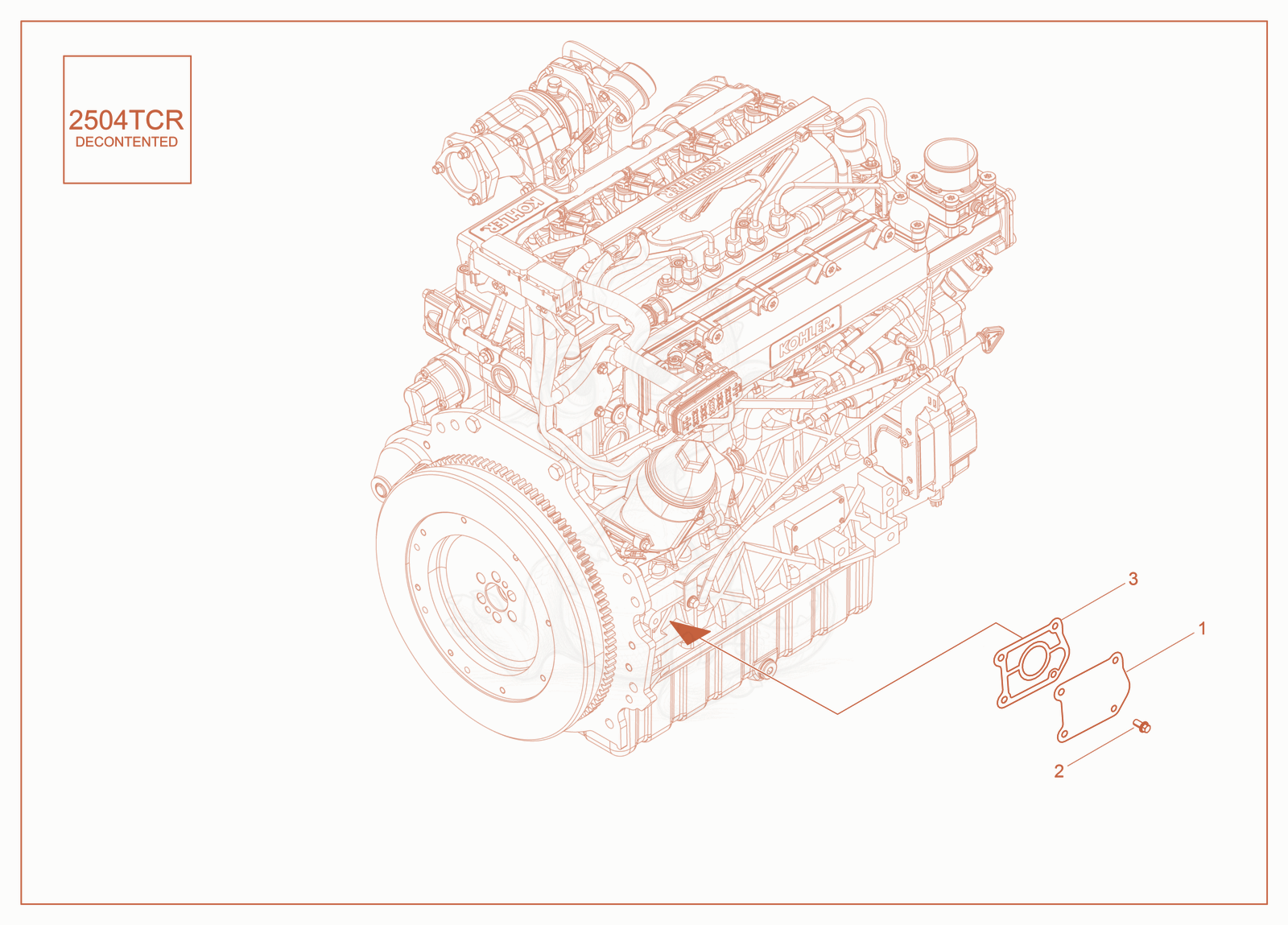 Exploded parts diagram of the Exhaust of a Wacker Neuson ST28(S05-5), with numbered balloons