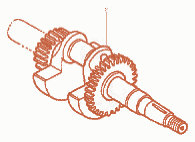 Exploded parts diagram of the Crankshaft of a Wacker Neuson VP1030AW, with numbered balloons