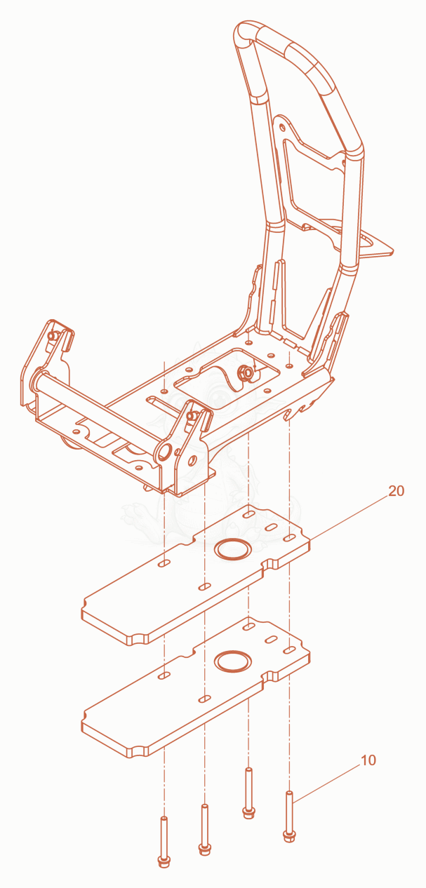 Exploded parts diagram of the Supplementary weight APS 1340 of a Wacker Neuson XPSKMAT, with numbered balloons