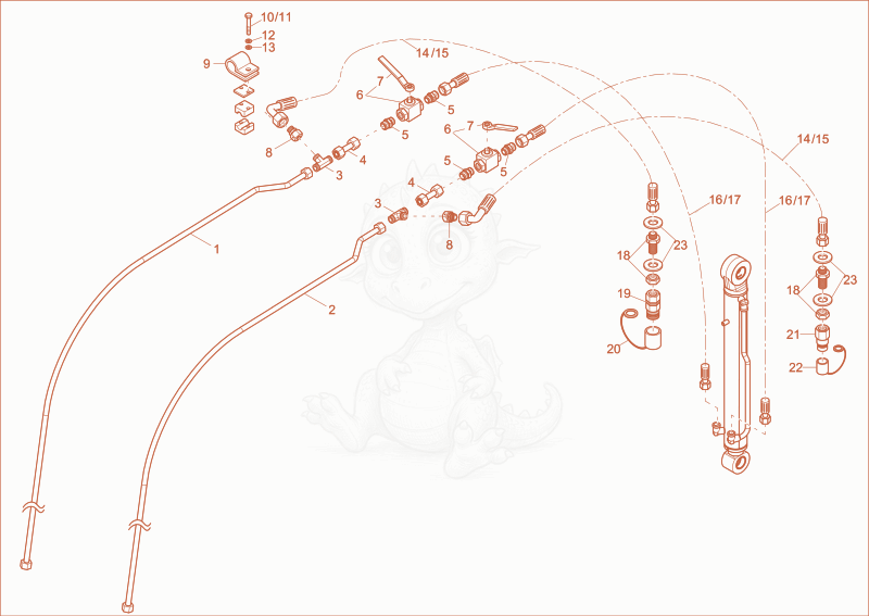 Exploded parts diagram of the GRAB EQUIPMENT (OPTION) of a Wacker Neuson 6503-2, with numbered balloons