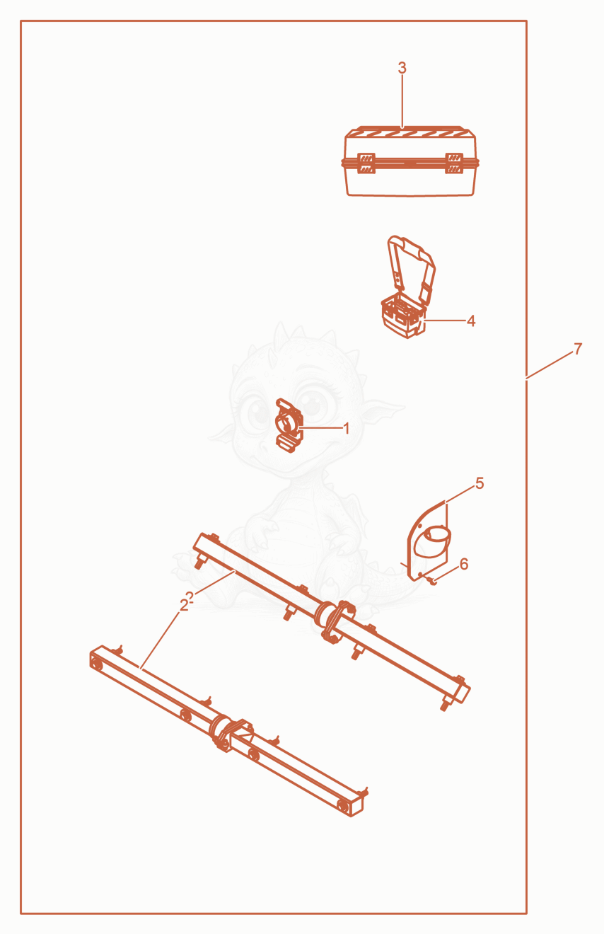 Exploded parts diagram of the Couple set twofold cpl. of a Wacker Neuson DPU100-70LES, with numbered balloons