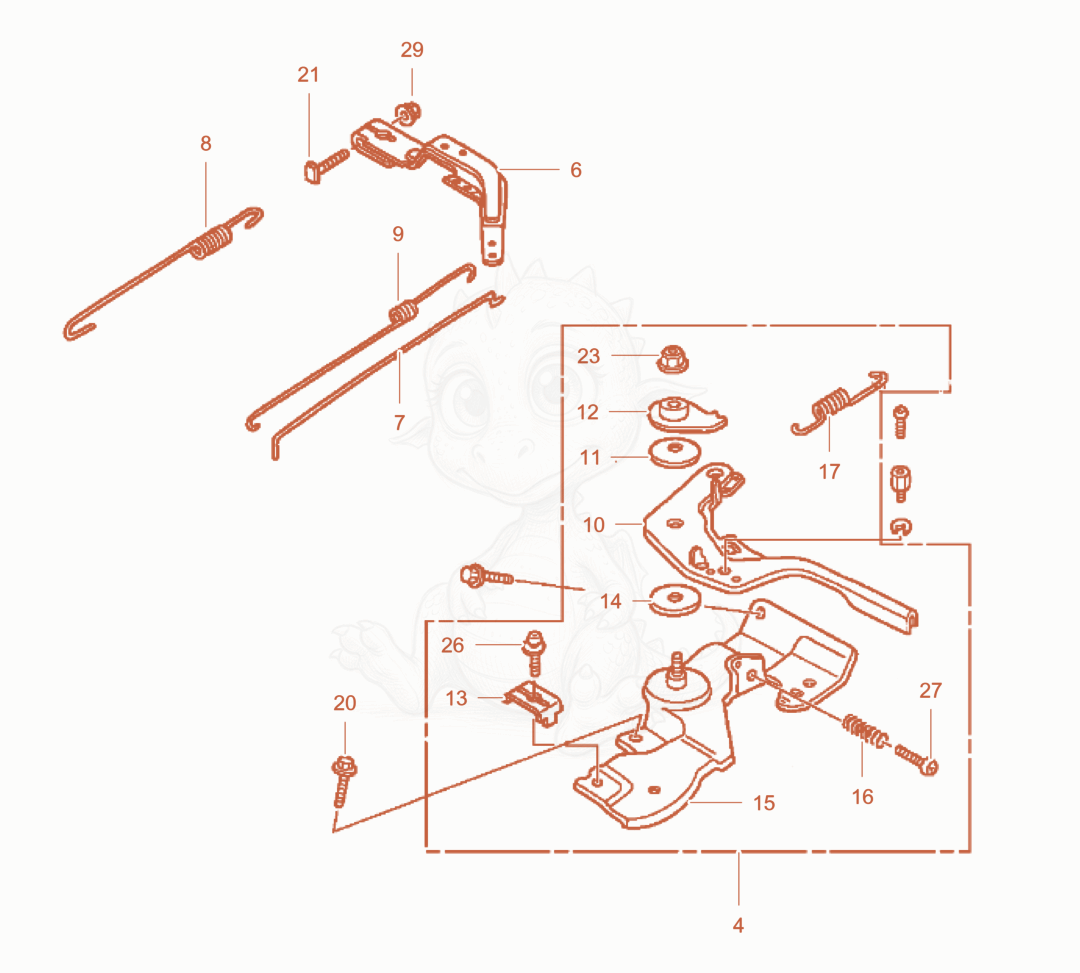 Exploded parts diagram of the Governor cpl of a Wacker Neuson WPU1550AW, with numbered balloons