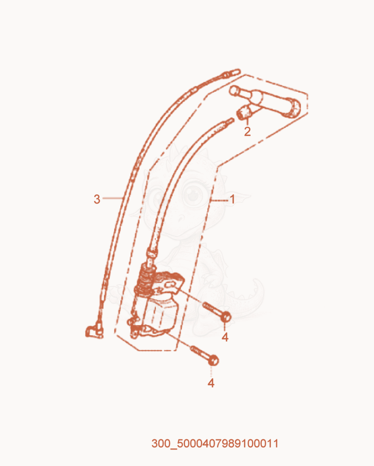 Exploded parts diagram of the Ignition of a Wacker Neuson MP15A, with numbered balloons
