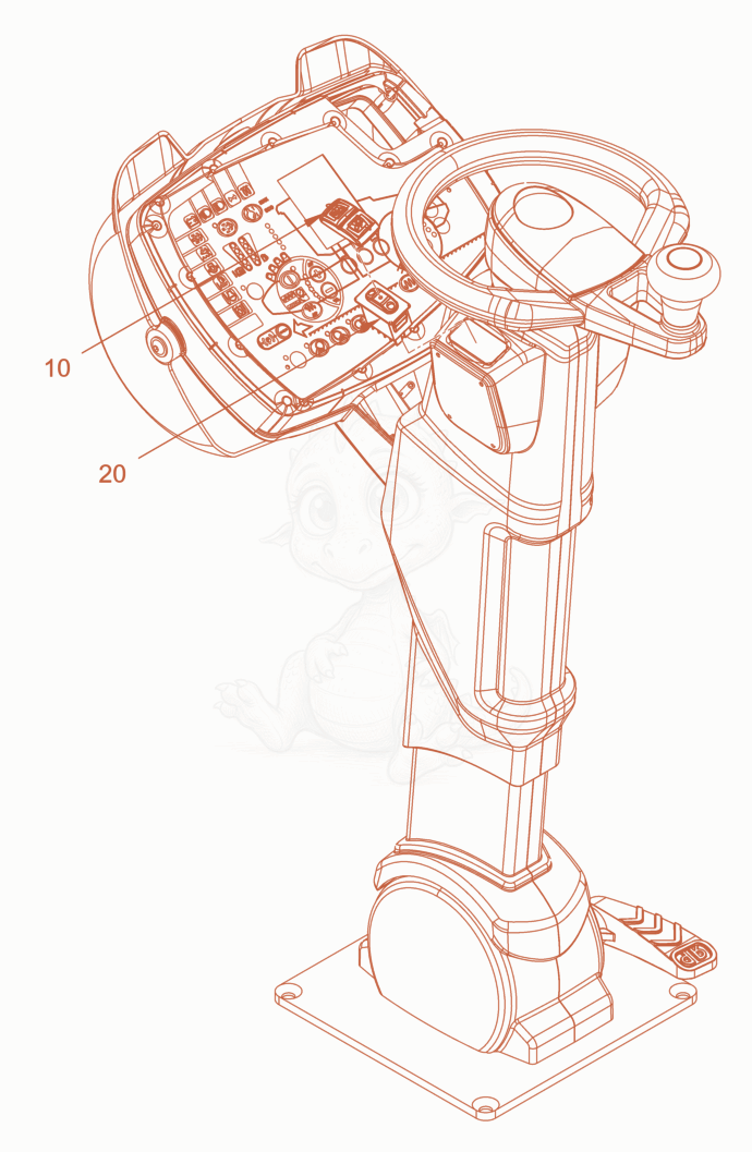 Exploded parts diagram of the electrical system of a Wacker Neuson RC110CAB, with numbered balloons