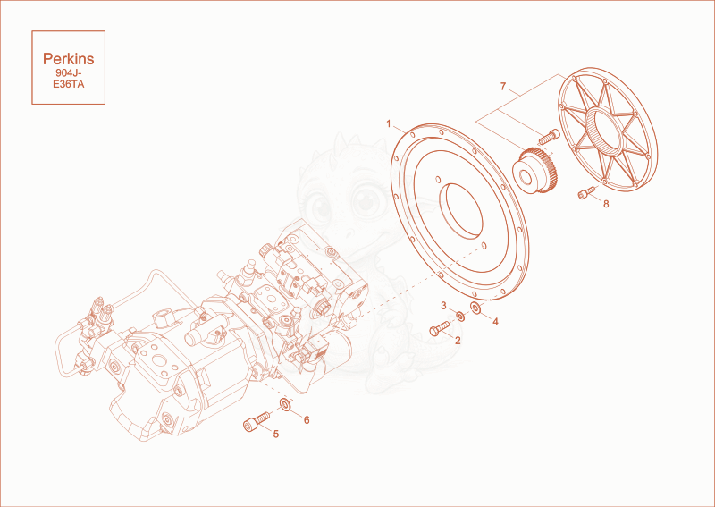 Exploded parts diagram of the HYDRAULIC PUMP DRIVE (Option) of a Wacker Neuson EW100, with numbered balloons
