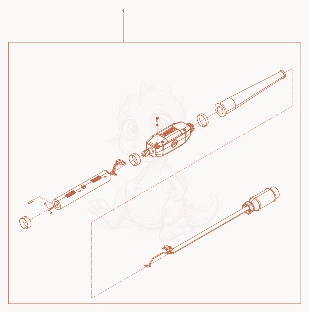 Exploded parts diagram of the Kit-rebuild Hose connection of a Wacker Neuson IREN65/240/180, with numbered balloons