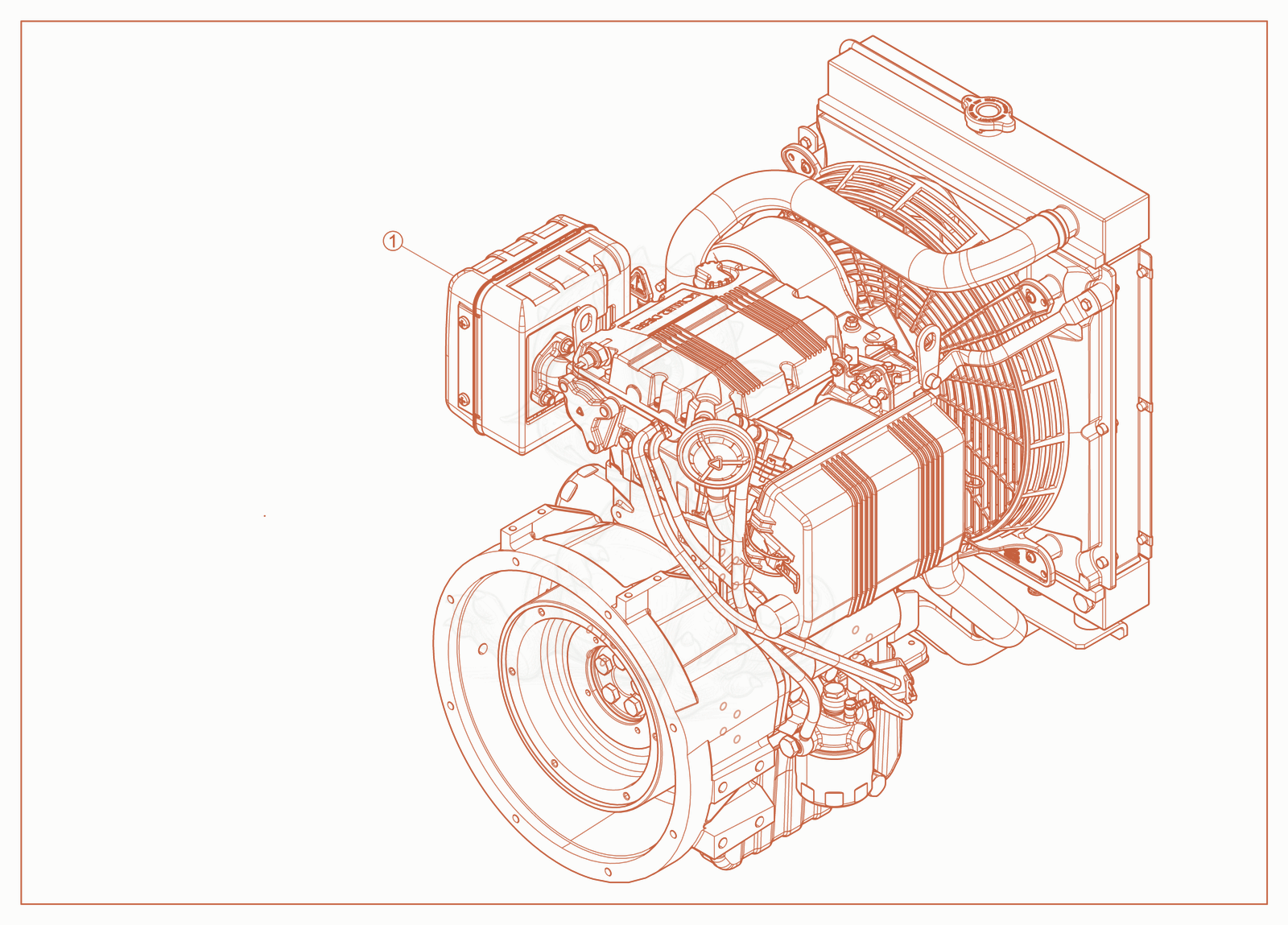 Exploded parts diagram of the Kohler Engine (702) SP of a Wacker Neuson LTV4L, with numbered balloons