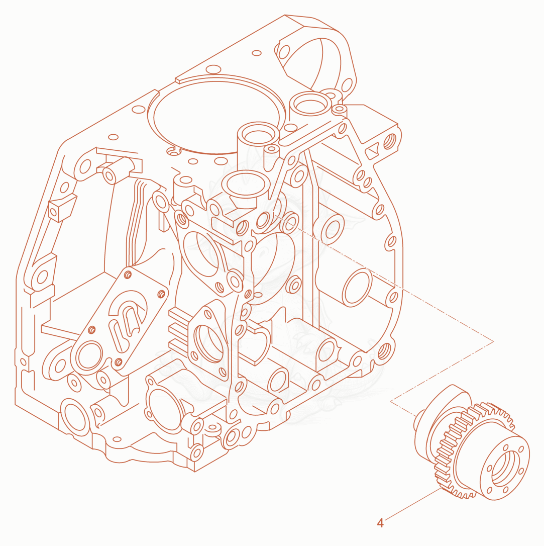 Exploded parts diagram of the Camshaft of a Wacker Neuson DPU6555HESH, with numbered balloons