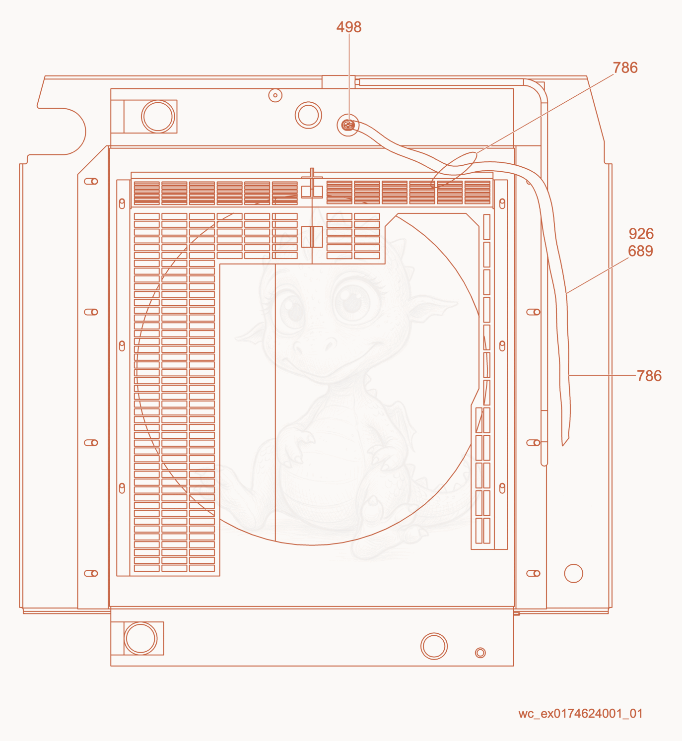 Exploded parts diagram of the Option-Low Coolant Shutdown of a Wacker Neuson G240, with numbered balloons