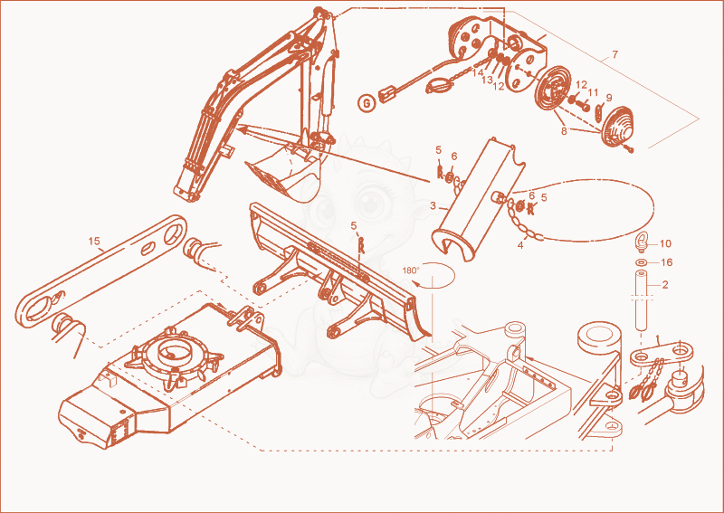 Exploded parts diagram of the SECURITY INSTALLATIONS of a Wacker Neuson 3802WD, with numbered balloons