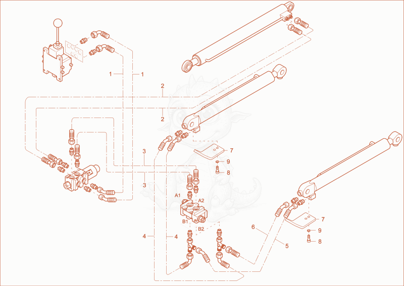 Exploded parts diagram of the LIFT CYLINDER OPERATION (OPTION SLE) of a Wacker Neuson 2001, with numbered balloons