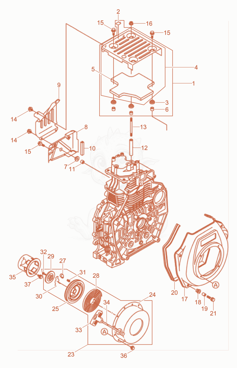 Exploded parts diagram of the Starter of a Wacker Neuson DPU4045YEHZF, with numbered balloons