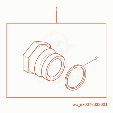 Exploded parts diagram of the Coupling of a Wacker Neuson PT6LT(I), with numbered balloons