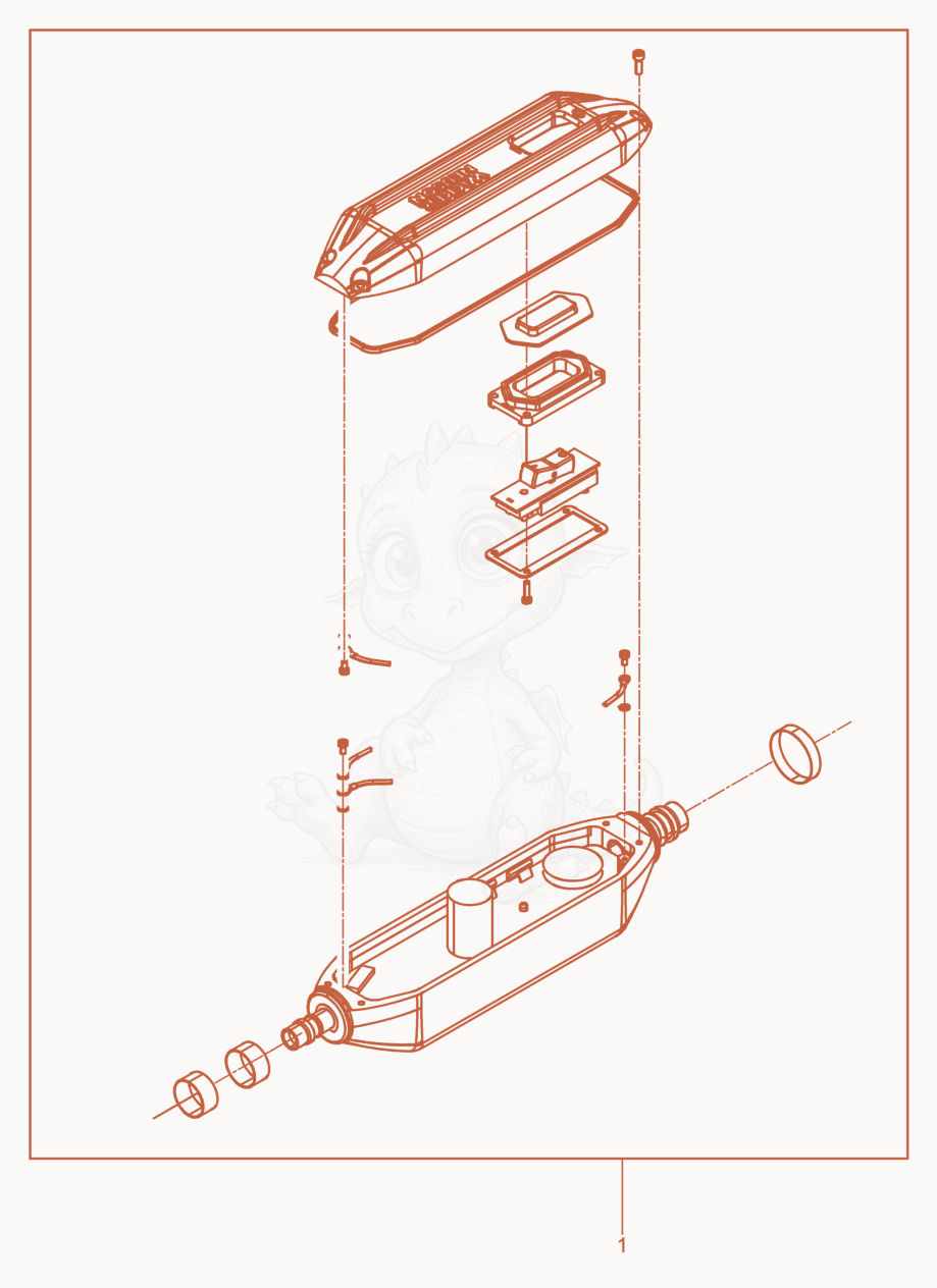 Exploded parts diagram of the Retrofit kit Converter of a Wacker Neuson IRFU30/230VGVCH, with numbered balloons