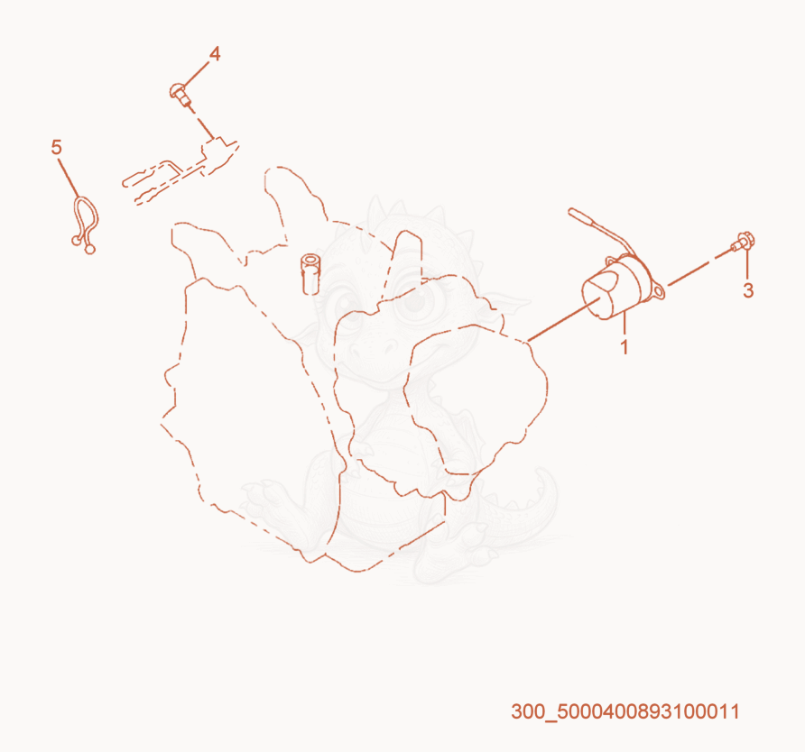 Exploded parts diagram of the Oil Alert of a Wacker Neuson VPR70, with numbered balloons