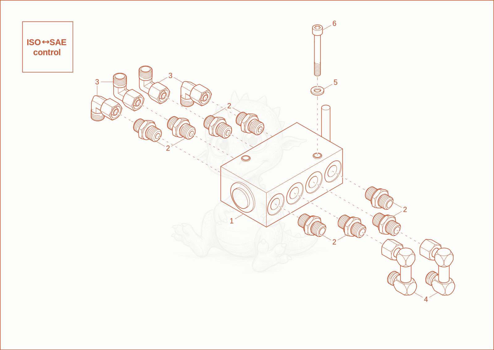 Exploded parts diagram of the VALVE (OPTION) of a Wacker Neuson EZ17E, with numbered balloons