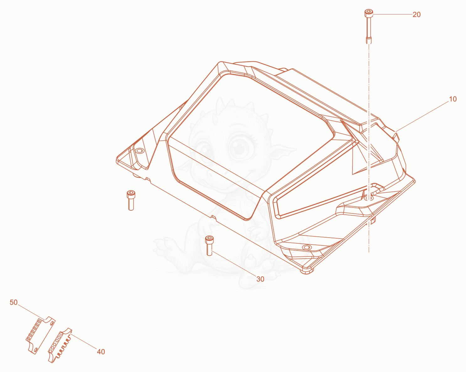 Exploded parts diagram of the without Electric of a Wacker Neuson DPU6260H, with numbered balloons