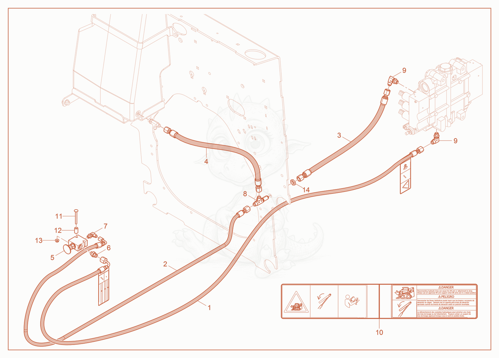 Exploded parts diagram of the Bypass Valve of a Wacker Neuson ST31(S05-6), with numbered balloons