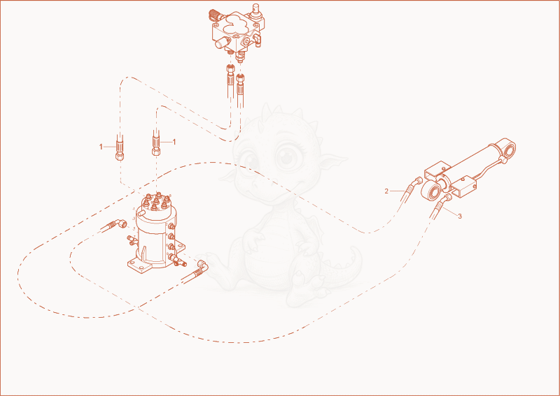Exploded parts diagram of the DOZER BLADE CYLINDER INSTALLATION of a Wacker Neuson 1402RDFORCE, with numbered balloons