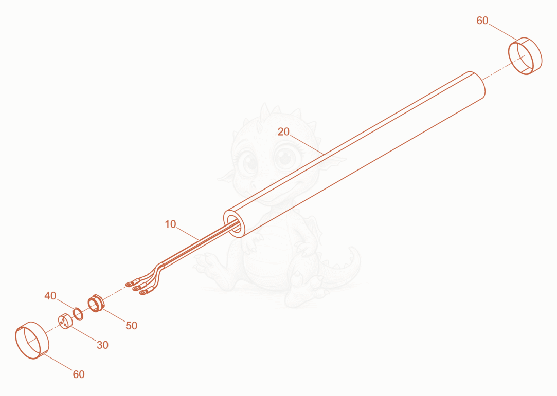 Exploded parts diagram of the Hose Connection cpl. of a Wacker Neuson IEE58/34/1,5, with numbered balloons