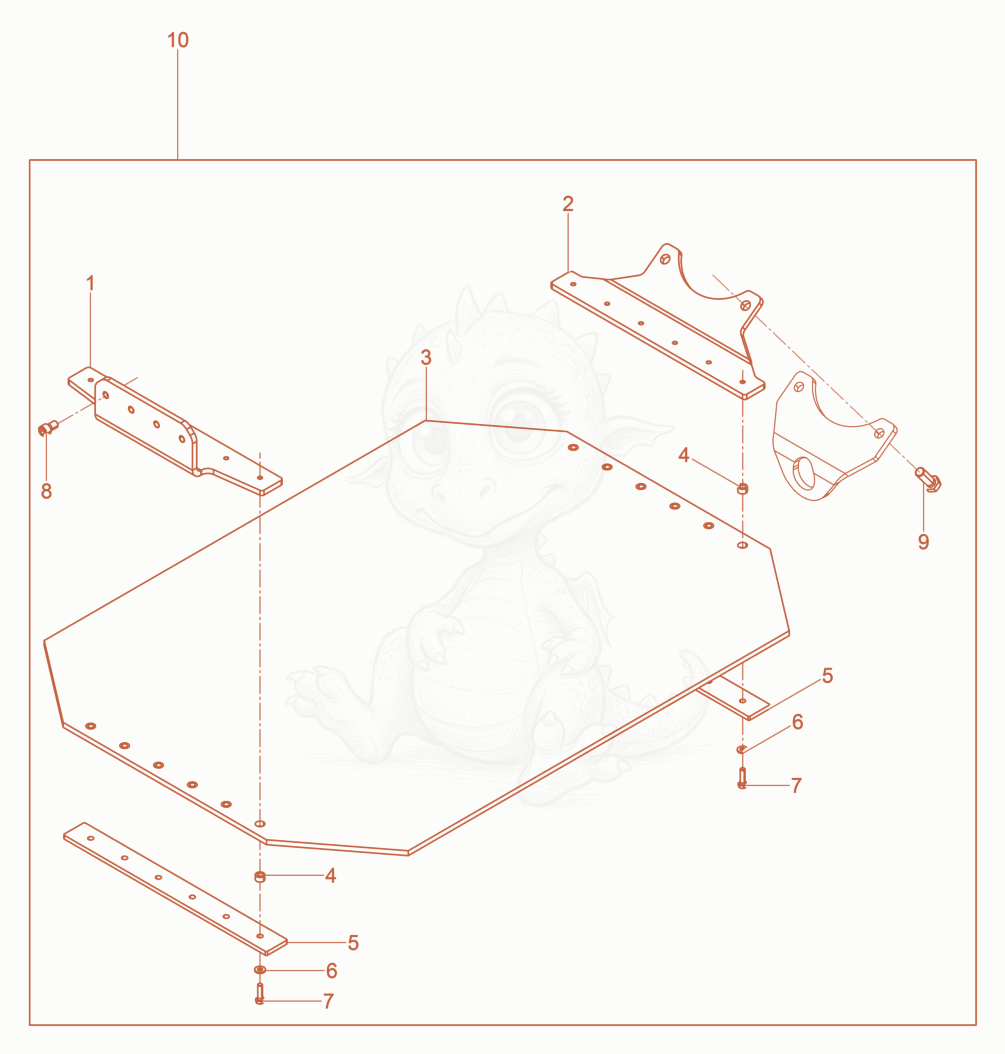 Exploded parts diagram of the Urethane Pad Kit of a Wacker Neuson DPU6555HEAP, with numbered balloons