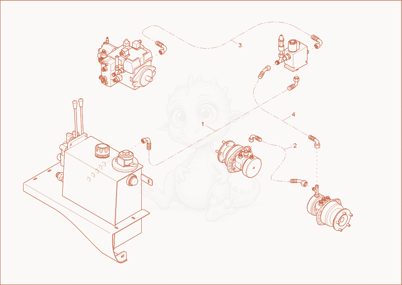 Exploded parts diagram of the INSTALLATION BRAKE VALVE of a Wacker Neuson 1001, with numbered balloons