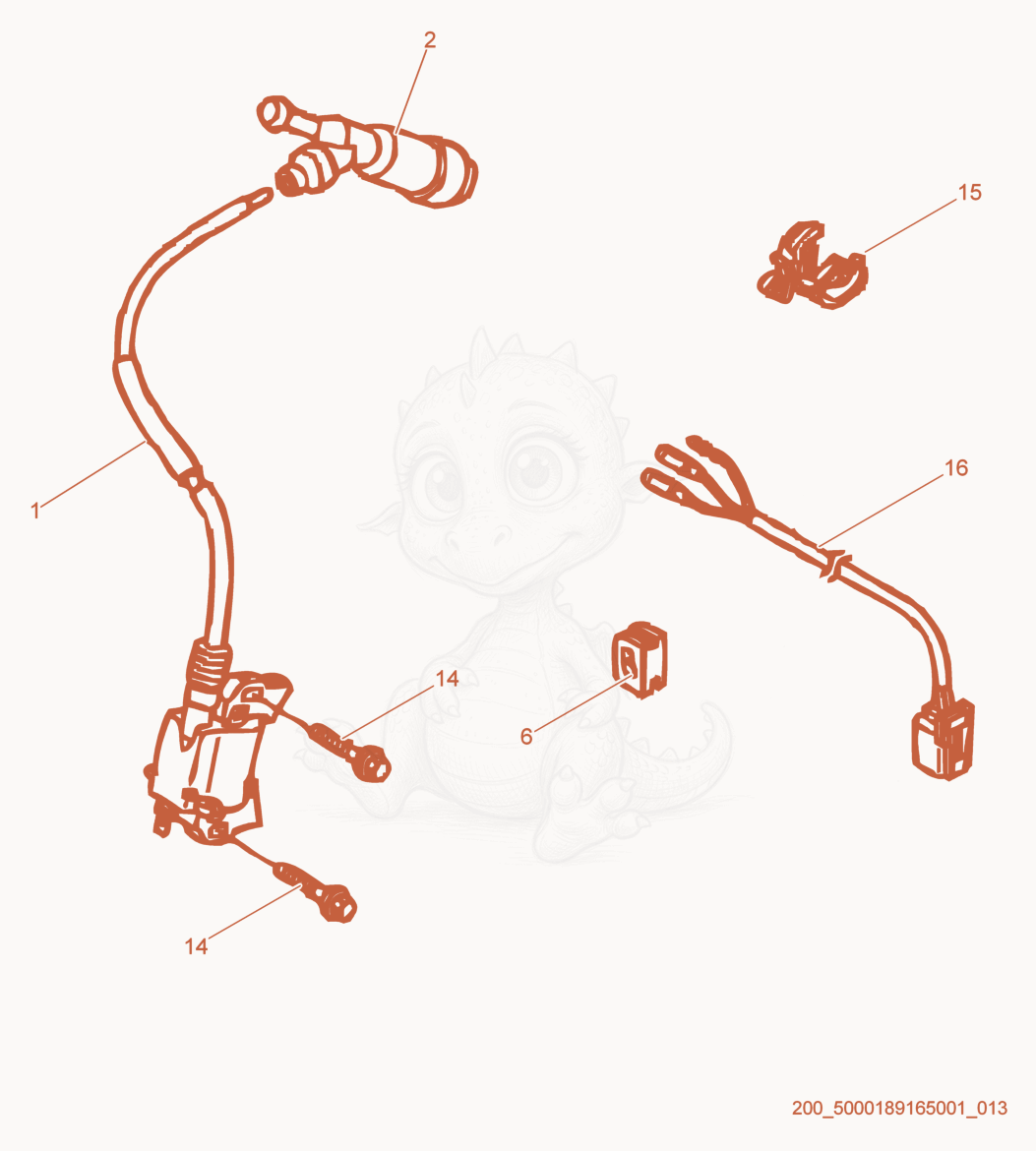 Exploded parts diagram of the Ignition Coil of a Wacker Neuson G7AI, with numbered balloons