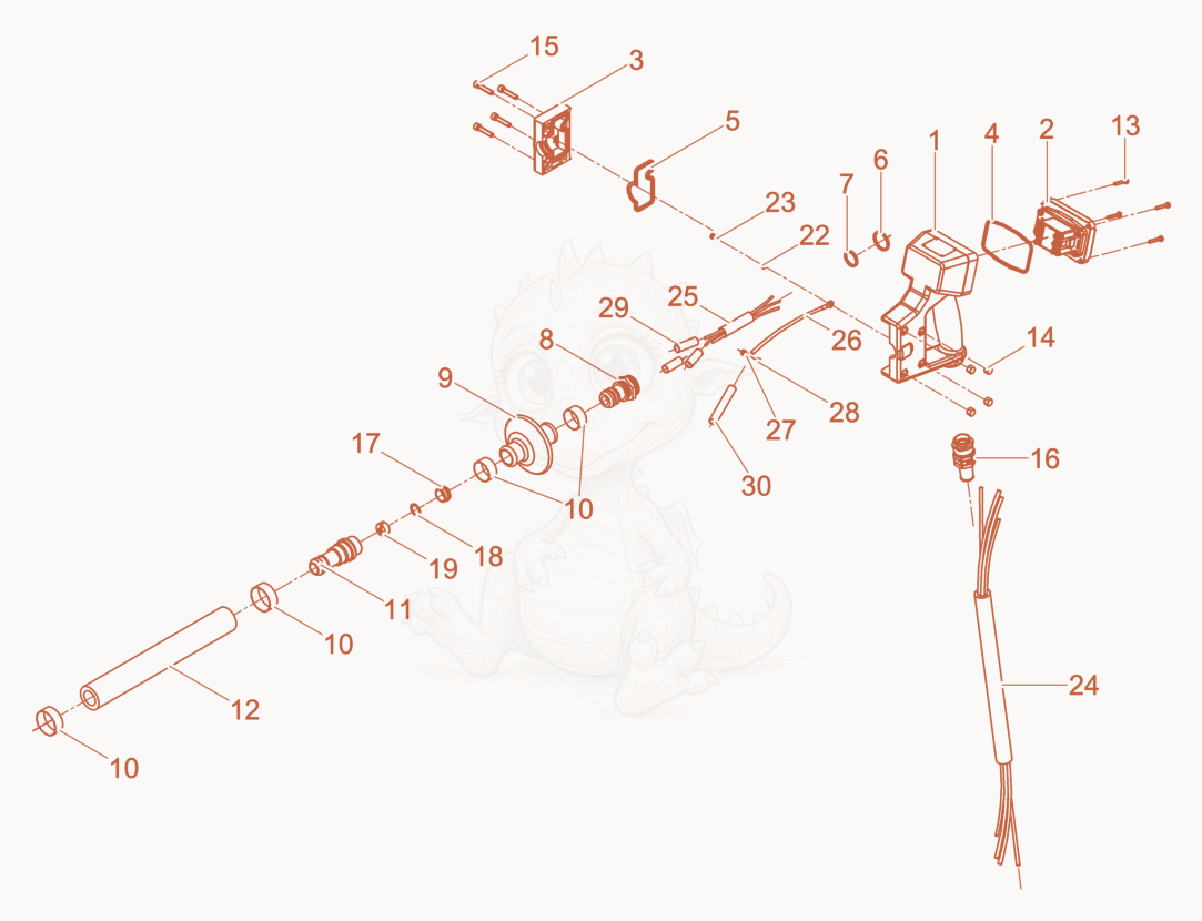 Exploded parts diagram of the Hose Connection cpl. of a Wacker Neuson IRSEN-FU38/115WC, with numbered balloons