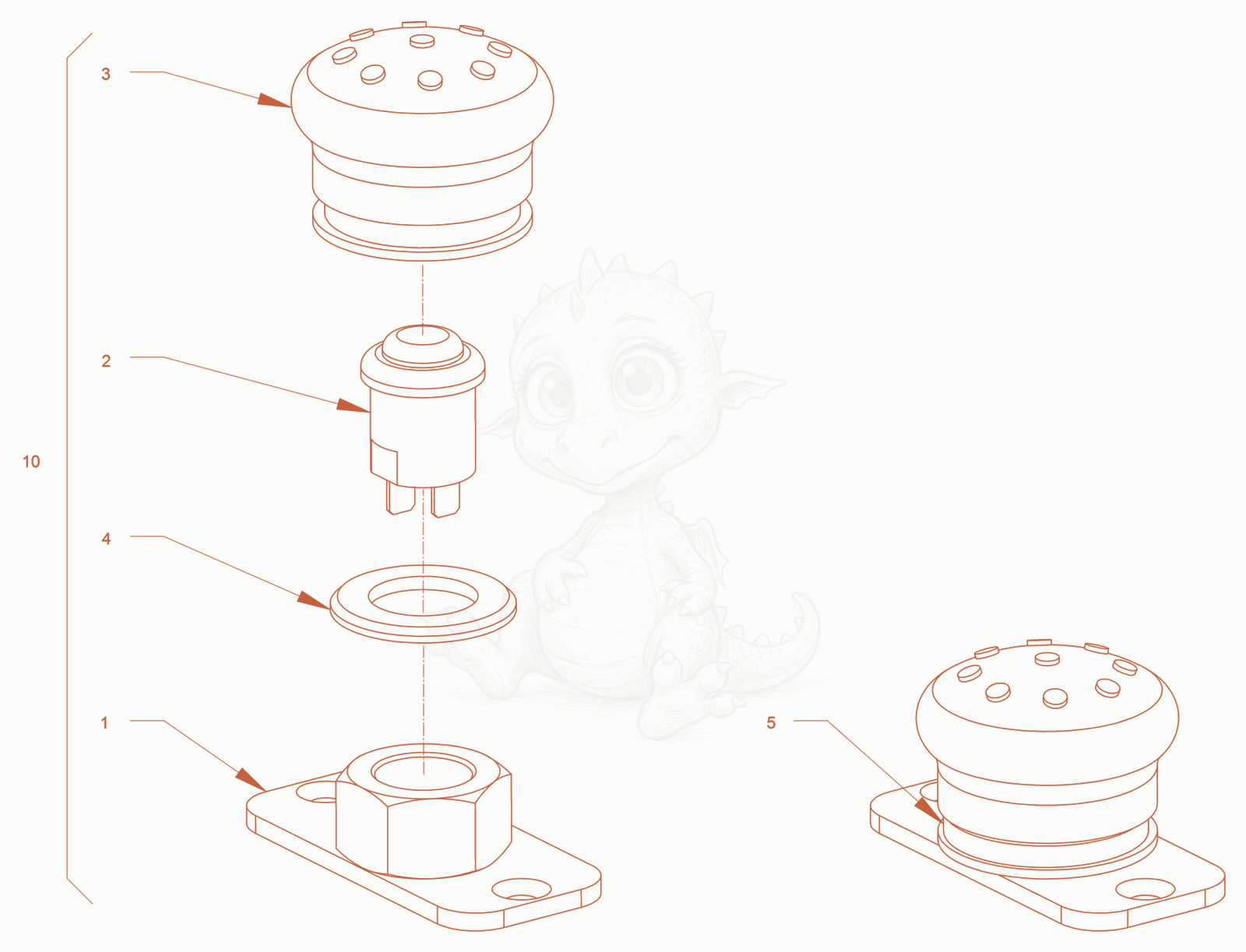 Exploded parts diagram of the electrical system of a Wacker Neuson RD40-130.3, with numbered balloons