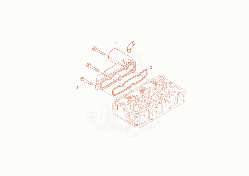 Exploded parts diagram of the suction manifold of a Wacker Neuson DT15, with numbered balloons