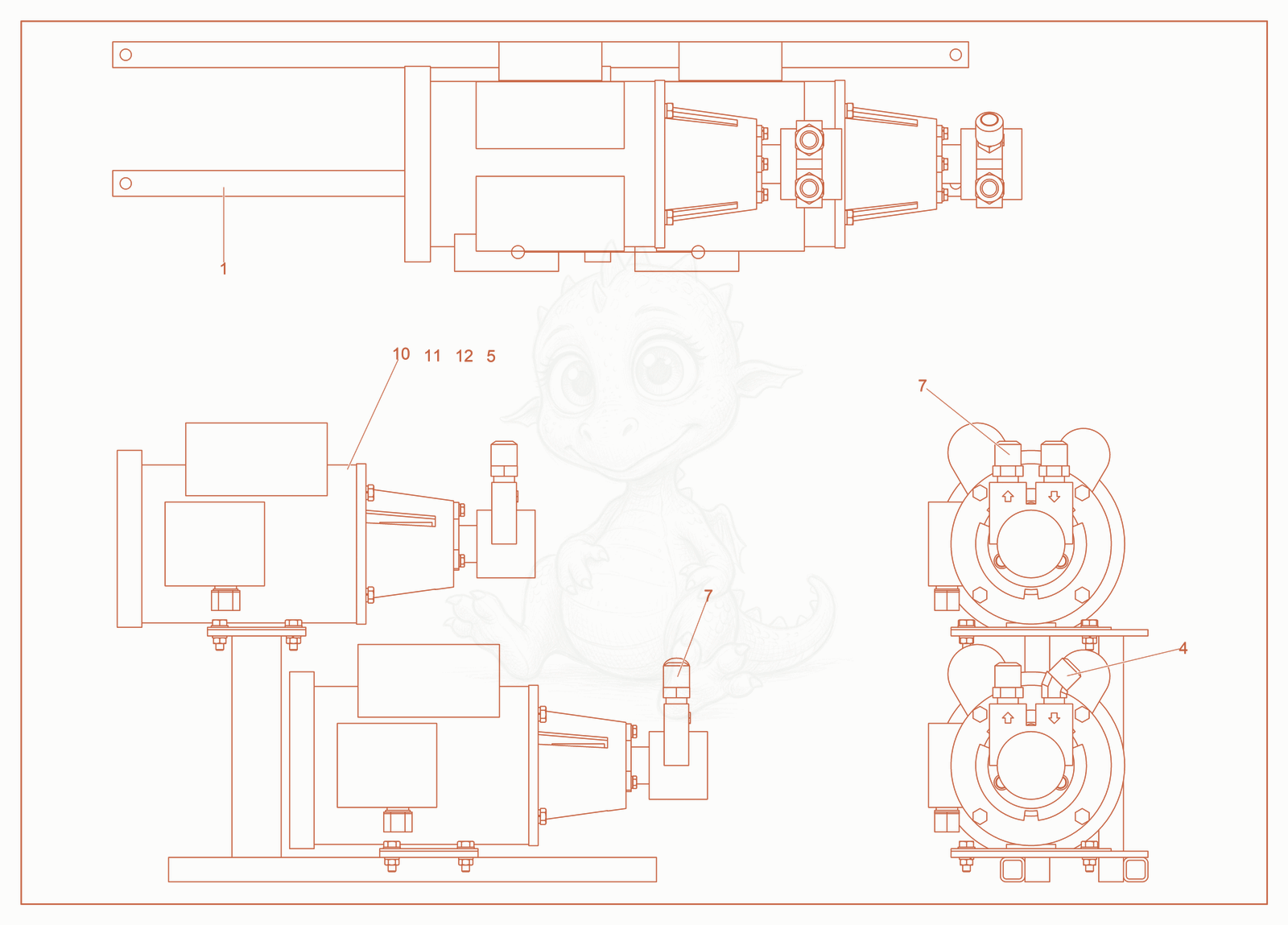 Exploded parts diagram of the Circulation pump cpl. of a Wacker Neuson S3000, with numbered balloons