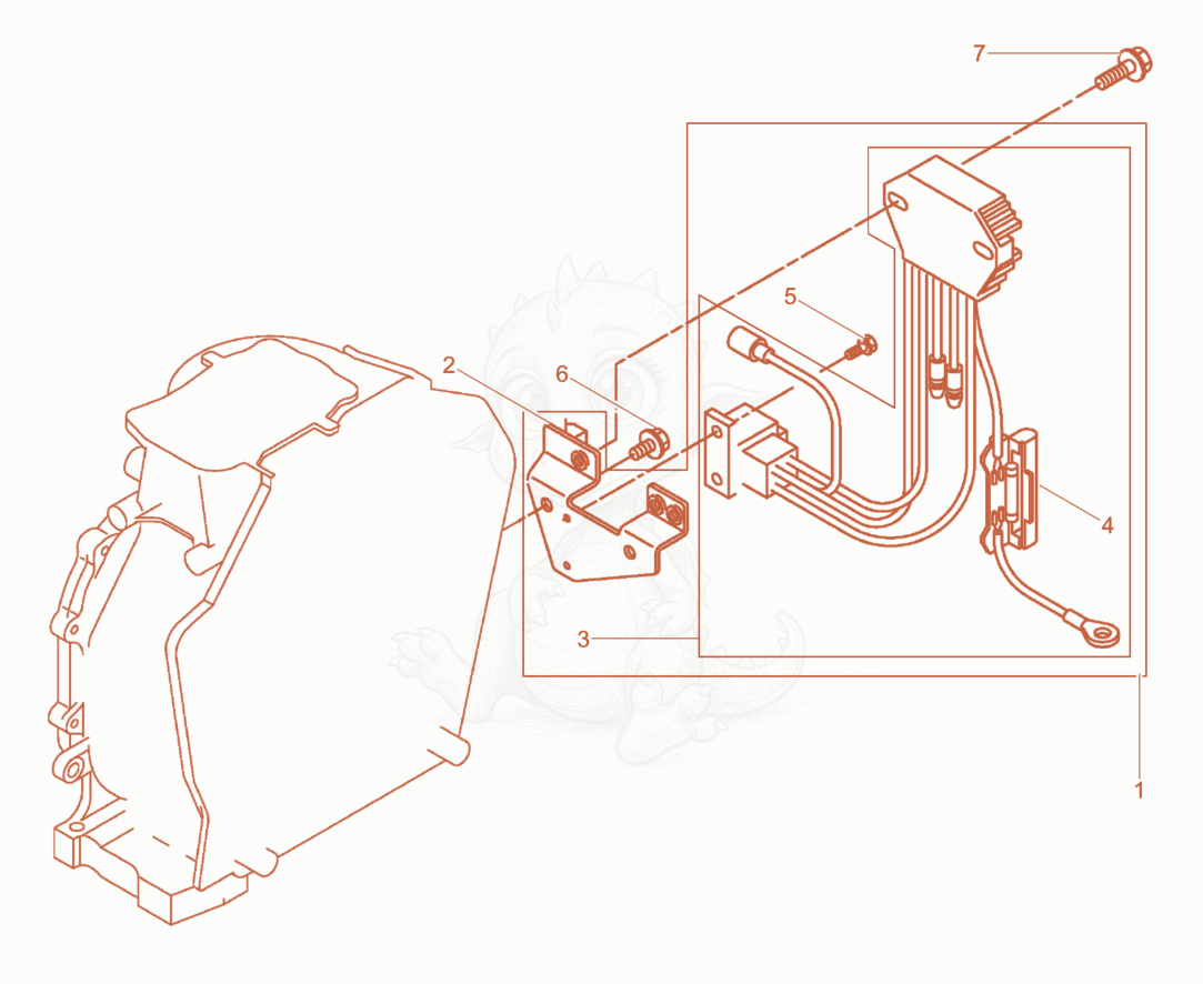 Exploded parts diagram of the Cable harness of a Wacker Neuson RD7YEHFBHRC, with numbered balloons
