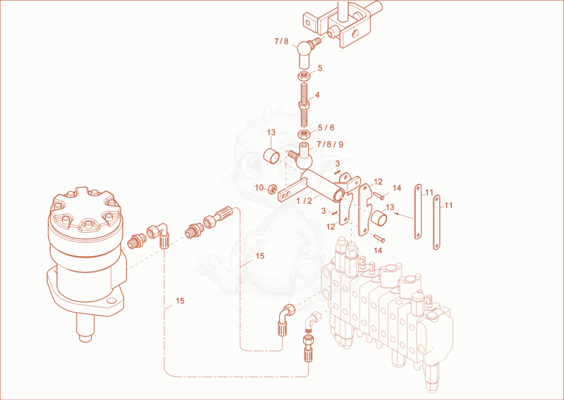 Exploded parts diagram of the TURNTABLE DRIVE UNIT INSTALLATION of a Wacker Neuson 803, with numbered balloons