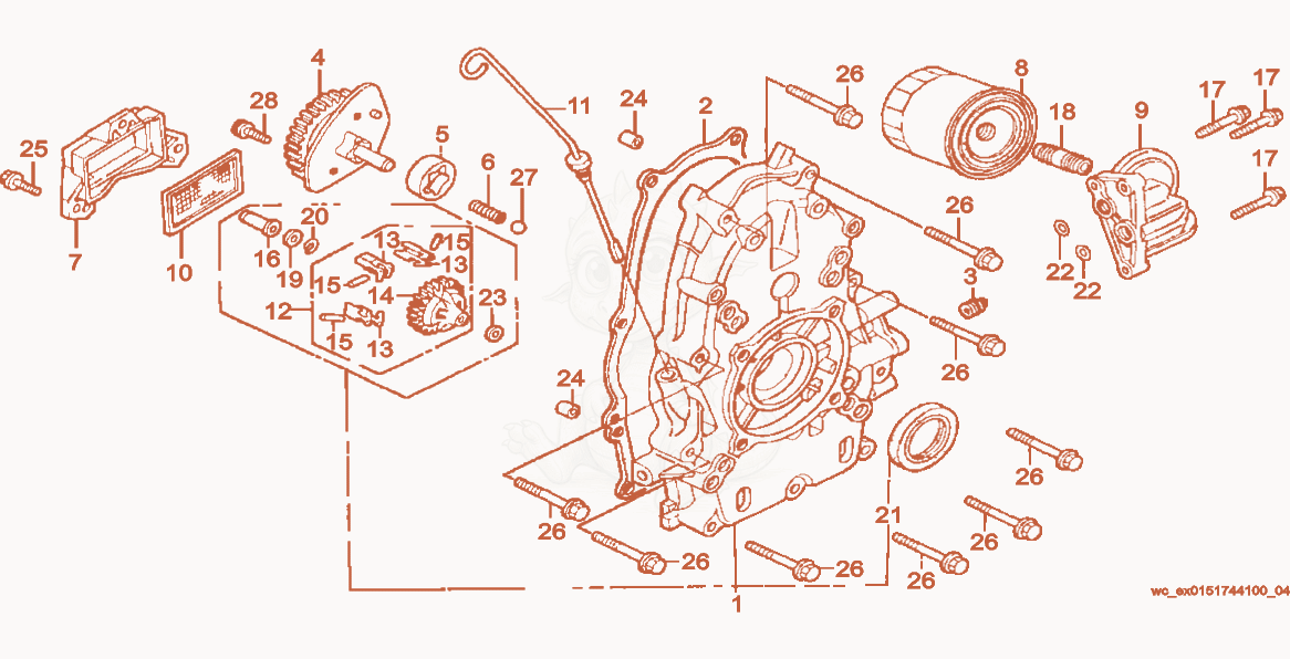 Exploded parts diagram of the Cover of a Wacker Neuson CRT36-24A, with numbered balloons