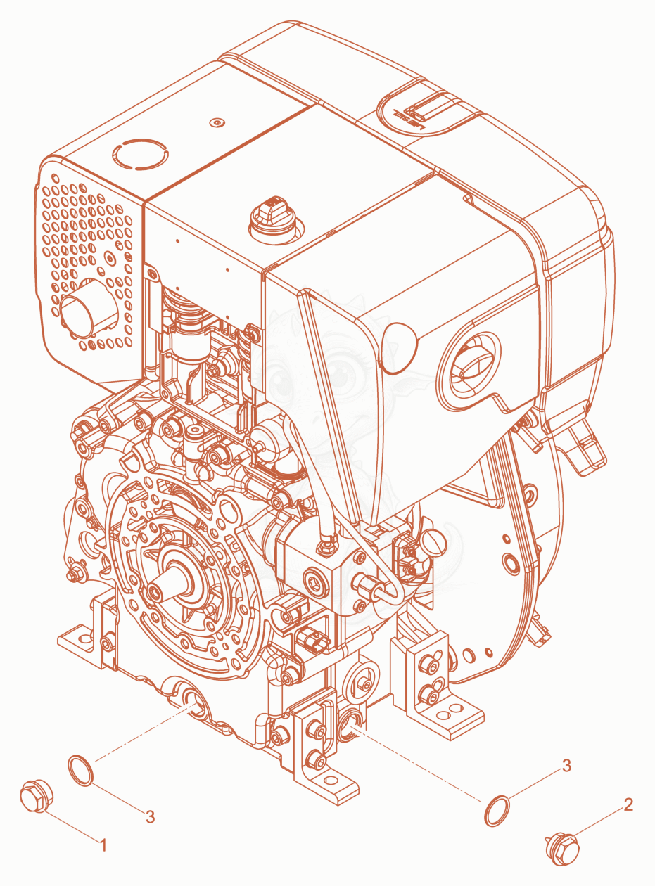 Exploded parts diagram of the Plug of a Wacker Neuson XPUKMAT, with numbered balloons