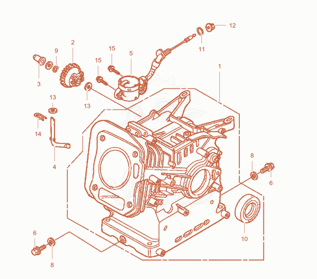 Despiece del Cylinder barrel cpl de una máquina Wacker Neuson BT36A, con globos numerados