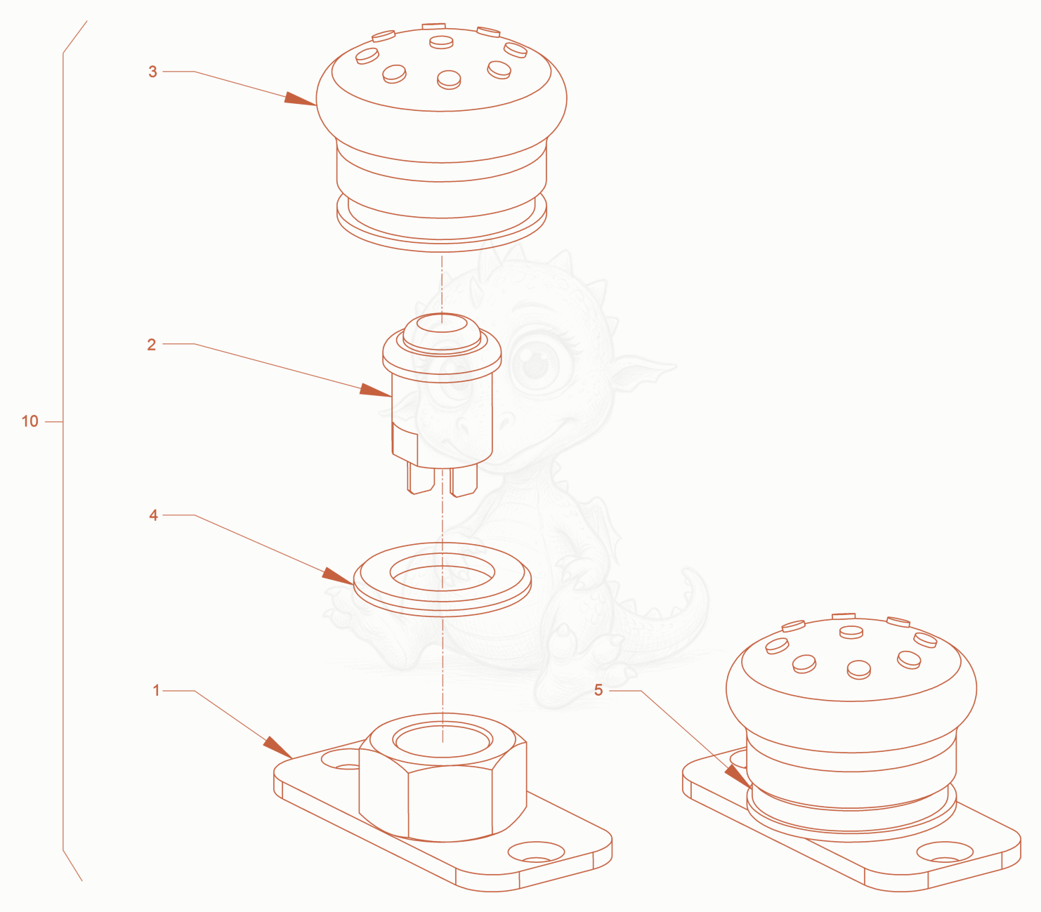 Exploded parts diagram of the electrical system of a Wacker Neuson RD24-100.3, with numbered balloons