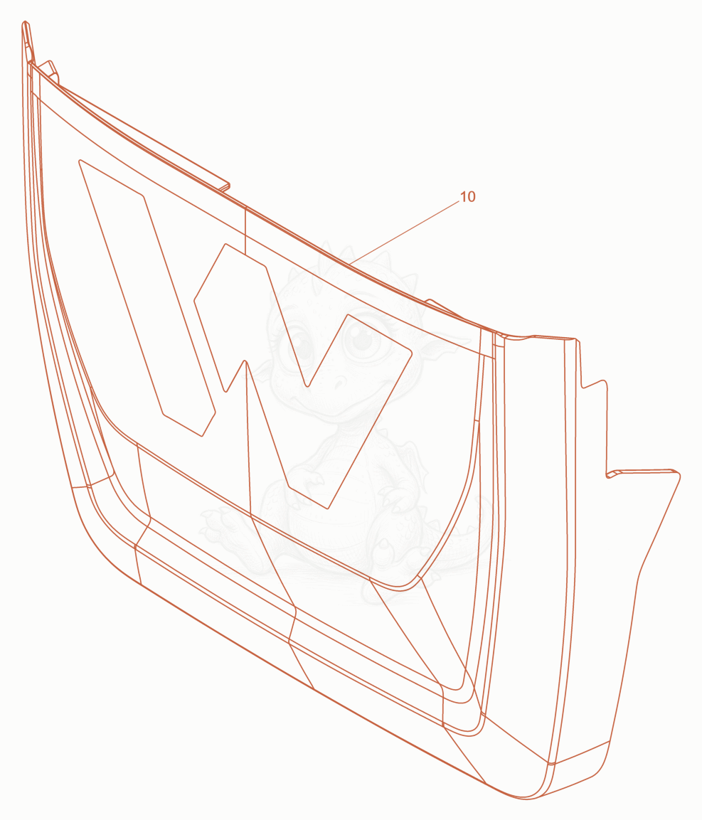 Exploded parts diagram of the Covering of a Wacker Neuson ACBE, with numbered balloons