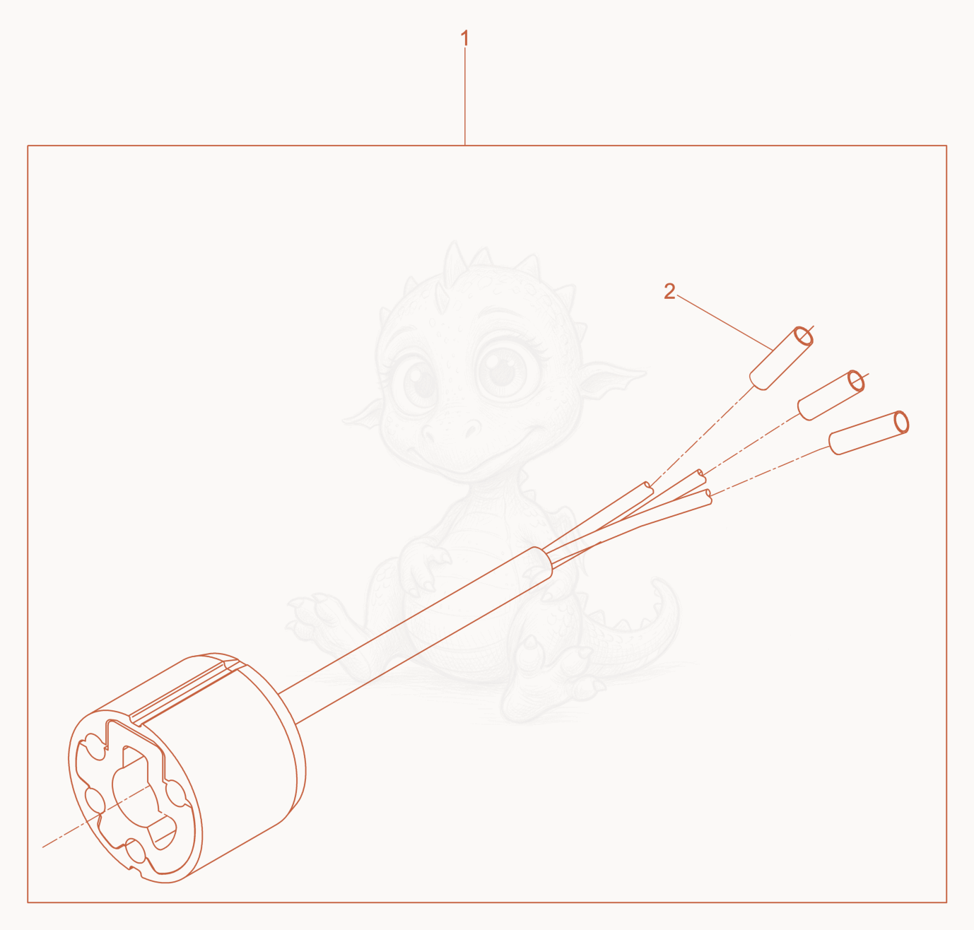 Exploded parts diagram of the Kit-rebuild Electric connection of a Wacker Neuson IREN57K10MGV, with numbered balloons