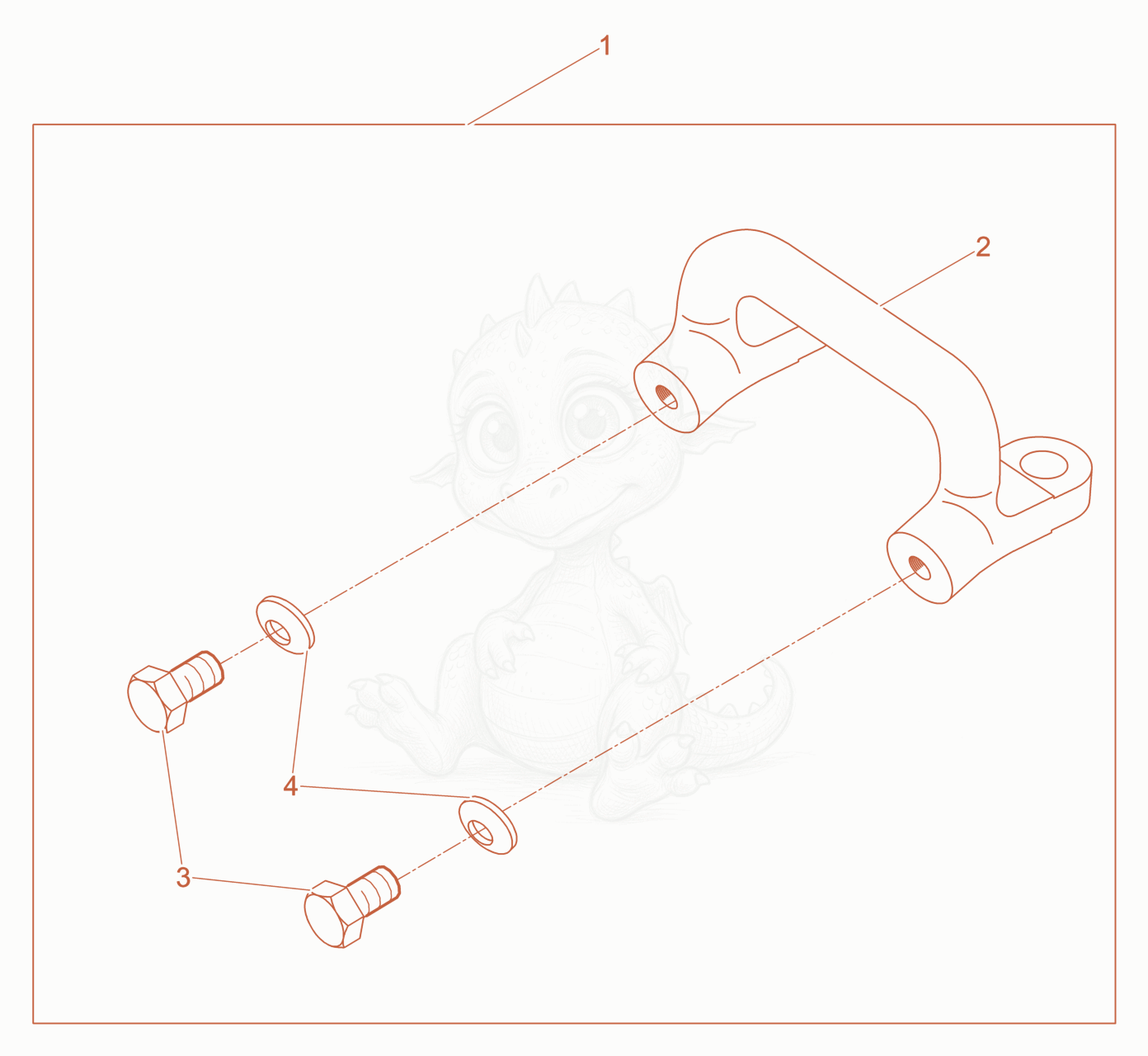 Exploded parts diagram of the Handle complete of a Wacker Neuson DPS1850HBASIC, with numbered balloons
