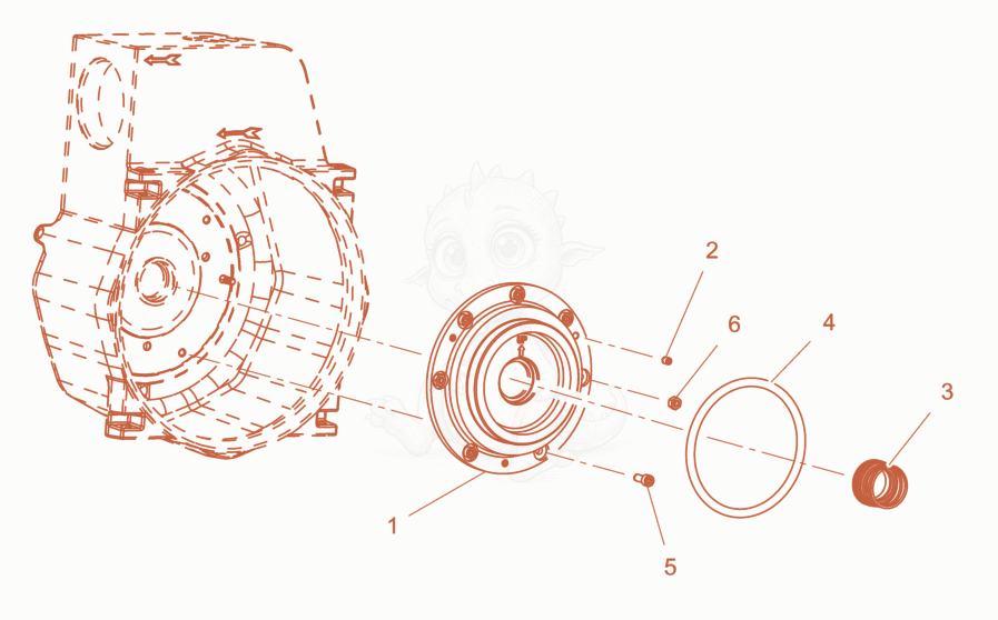 Exploded parts diagram of the Cover of a Wacker Neuson PTS4V, with numbered balloons