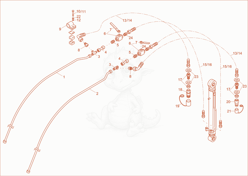 Exploded parts diagram of the GRAB EQUIPMENT (OPTION) of a Wacker Neuson EZ53, with numbered balloons